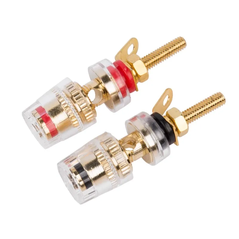 Imagem -06 - Terminal de Encadernação para Alto-falantes Tomada de Banana Conector Amplificador de Baixa Frequência Alto-falante Banhado a Ouro mm 10 Pcs por Conjunto