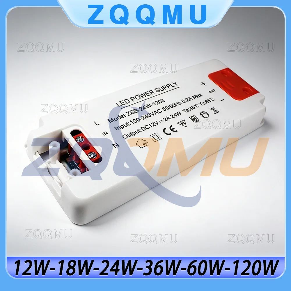 

Светодиодный драйвер 12W 18W 24W 36W 60W 120W, трансформатор 100-265V, выход 1A 1.5A 2A 3A 5A 10A для ремонта источников света своими руками
