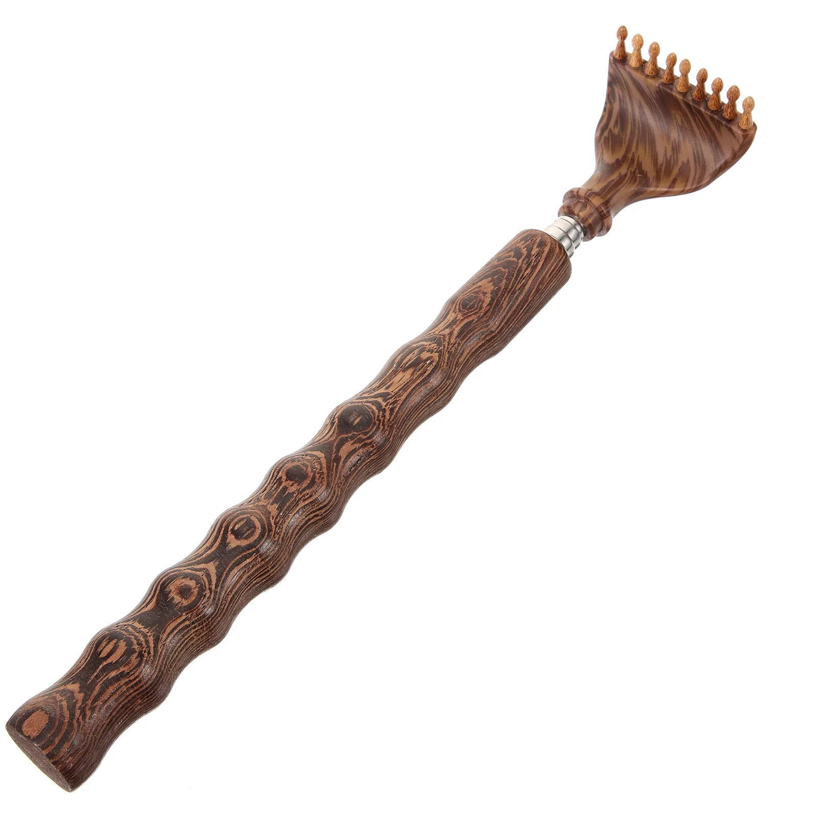 

Portable Back Scratcher with Retractable Design Wooden Handle for Comfort Grip Ideal for Hard to Reach Areas Extendable Itch