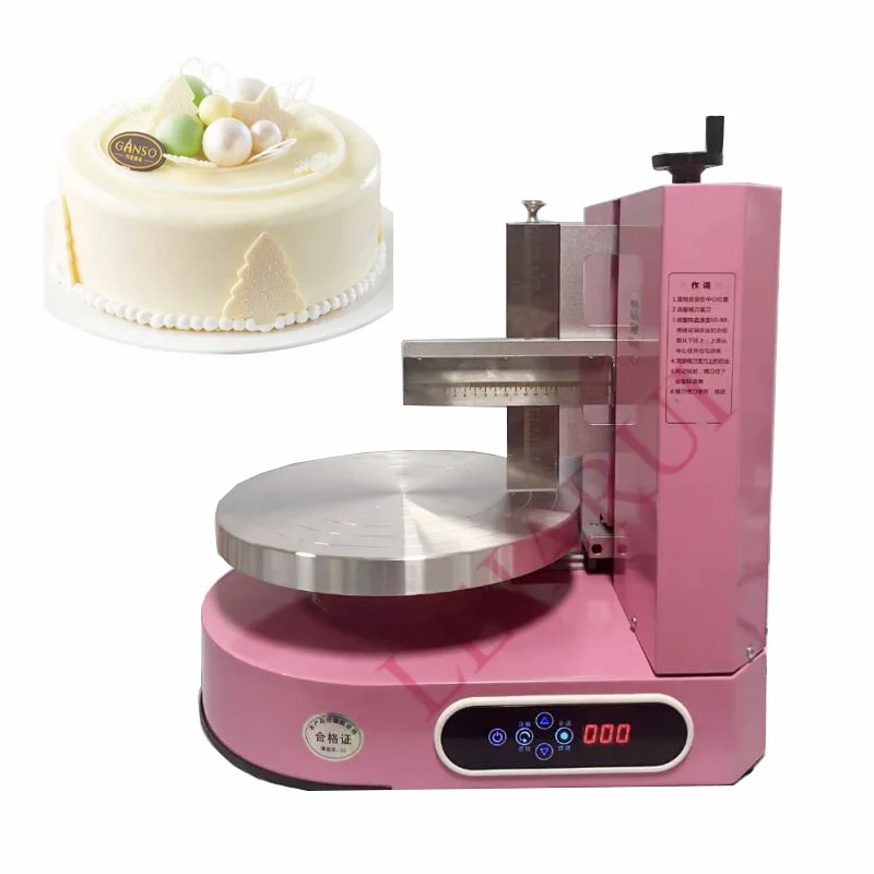 

Automatic Round Cake Cream Coating Machines Bread Cream Decoration Spreader Machine for Birthday