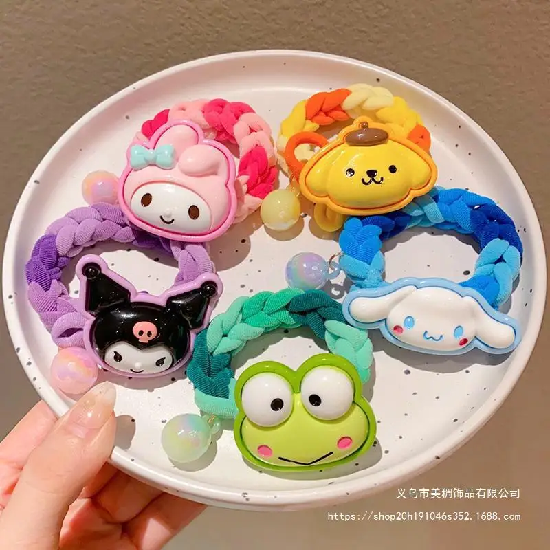 Японская-повязка-на-голову-с-героями-мультфильмов-sanrio-kawaii-kuromi-mymelody-cinnamoroll-purin-аксессуар-для-волос-детский-праздничный-подарок