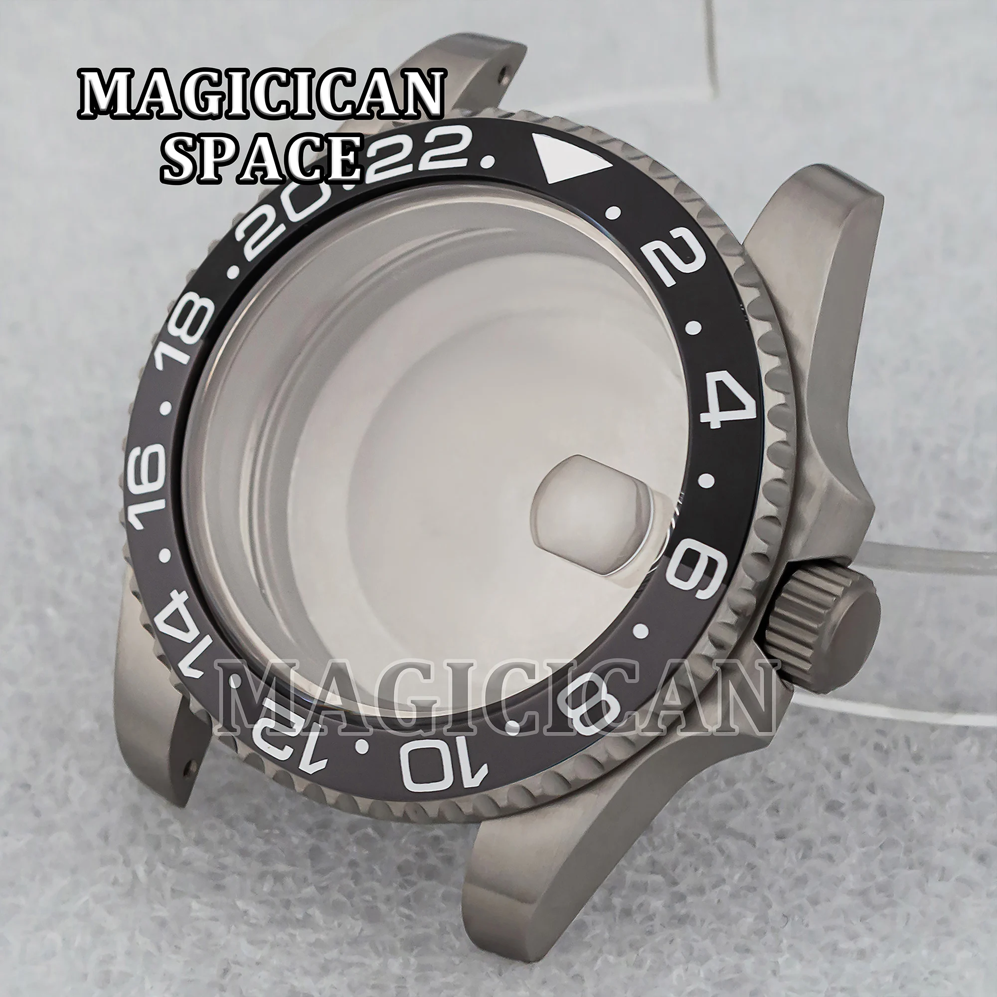 

Titanium Watch Case Sapphire Glass 10ATM Waterproof 40mm Case for SUB GMT Watches Men NH34/NH35/NH36 Movement Watch Men Parts