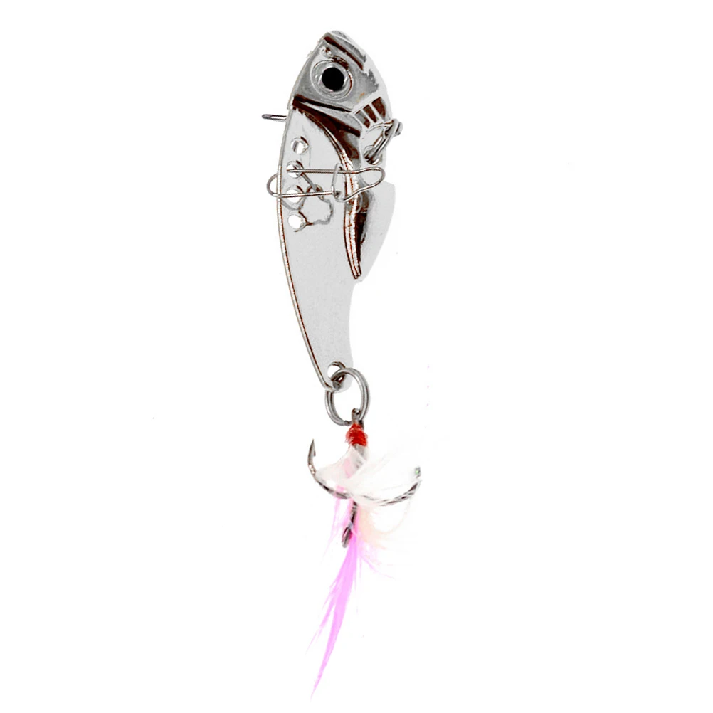 

5PCS Fish-shaped Lures Lifelike Baits Gold Silver Sequin Simulation Fishing Tools Carp Bass Silver Carp Angler Supplies