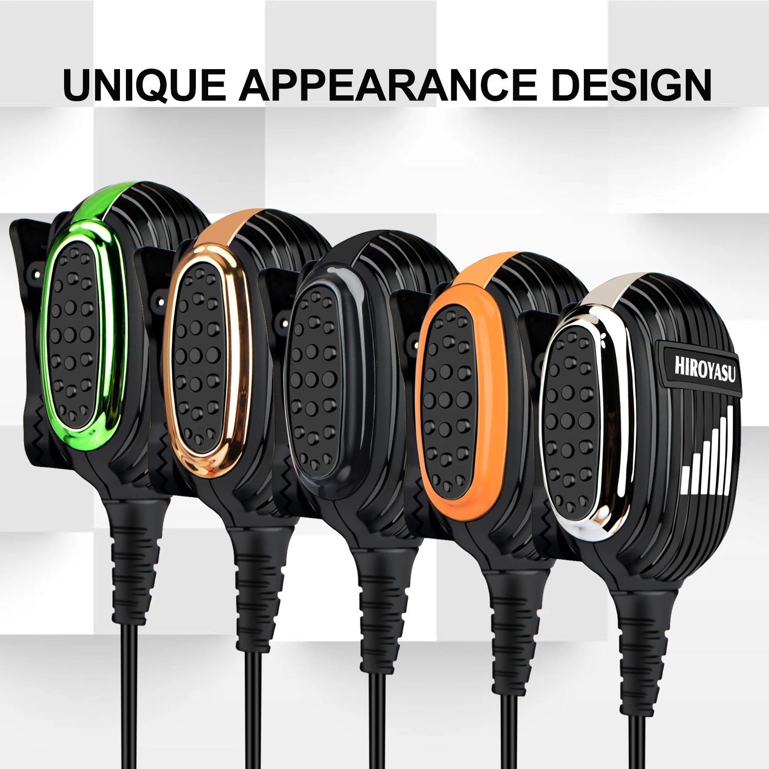 

Baofeng DM-32UV 5RMINI Walkie Talkie Microphone Speaker HIROYASU Q7 2W 8ohm with stretchable Spring Cable for Quansheng UV_K5(8)