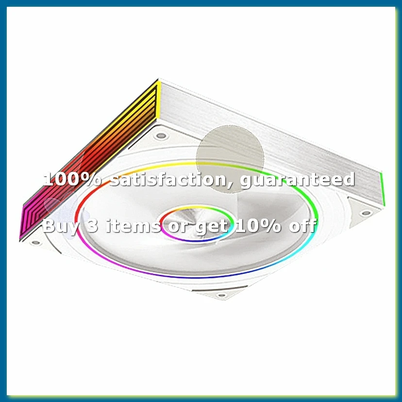PC Case Fan Star Ring 140mm 5V 3Pin ARGB Cyclic Mirror Light Effect Lian PWM 650 to 1800RPM Cooling Fan White B-A56M