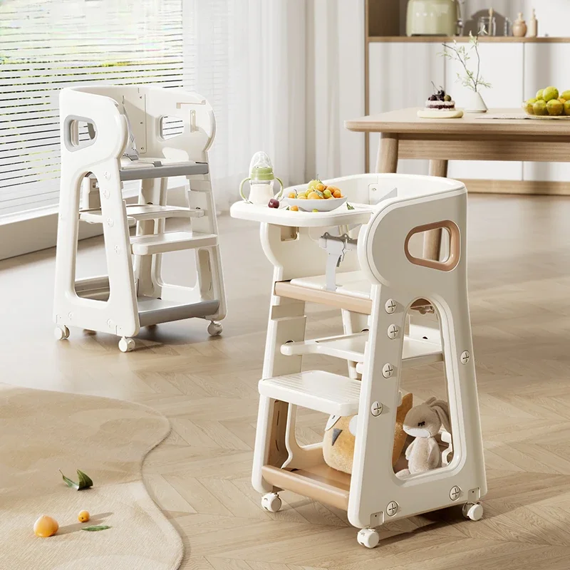 Chaises de croissance multifonctionnelles, chaise haute pour siège bébé, chaise d'apprentissage, chaise d'alimentation à roulettes pour bébé