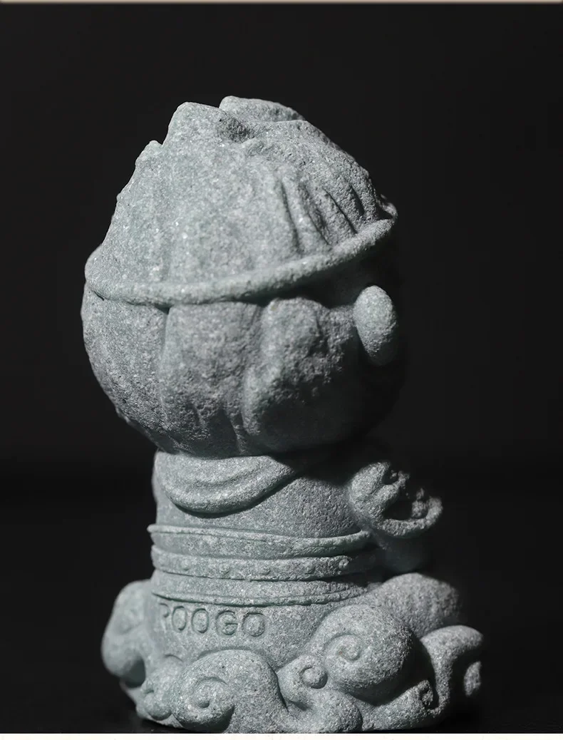 New Black Myth: Wukong Sun Stone Monkey Micro Landscape Stone Fish Tank Landscaping Imitation Blue Sand Stone Toy Collect Gifts