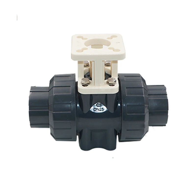 Electric Actuator Motorized PVC Valves 2 Way Motor Operated Control Plastic Ball Valve DN25 DN20 DN15