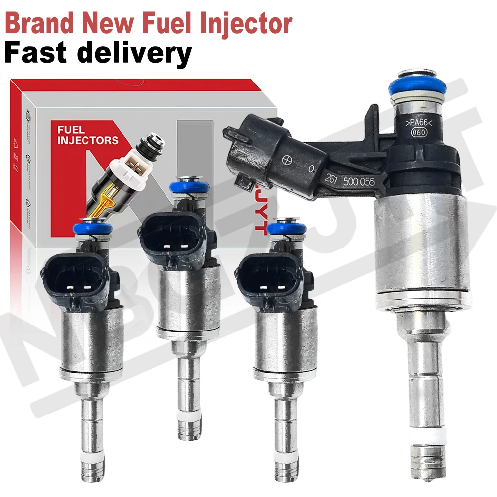 4 piezas 0261500055 12614736 Inyectores de combustible compatibles con Chevrolet Cobalt HHR Pontiac Solstice Saturn Sky 2.0L Turbo