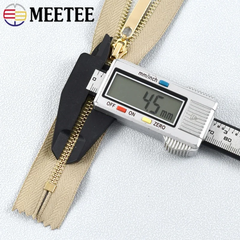 3Pcs Meetee 3# Metal Zippers 15-30cm Close-End 40-70cm Open-End Zips Bag Decor Zipper Reapir Kit DIY Garment Sewing Accessories