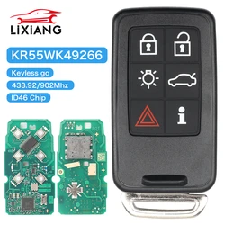 LIXIANG  Remote Car Key 6 Buttons 7953Chip KR55WK49266 433/902MHz For VOLVO S60 S80 V40 V60 V70 XC60 XC70 2007-2016 Auto Keyless