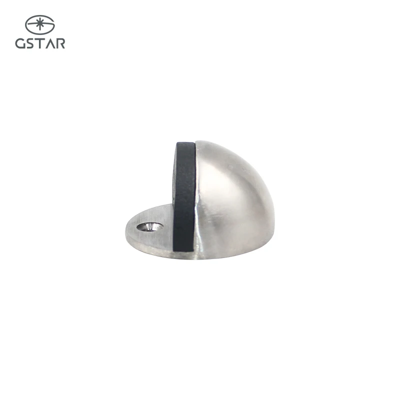 Stainless Steel Rubber Magnetic Door Stopper Non Punching Sticker Hidden Door Holders Floor Mounted Nail-free Door Stops - view 3