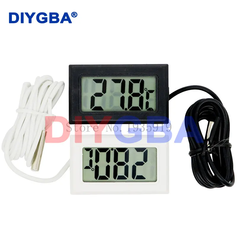 

Mini LCD Digital Thermometer for Freezer Temperature -50~110 degree Refrigerator Fridge Thermometer indoor outdoor Probe