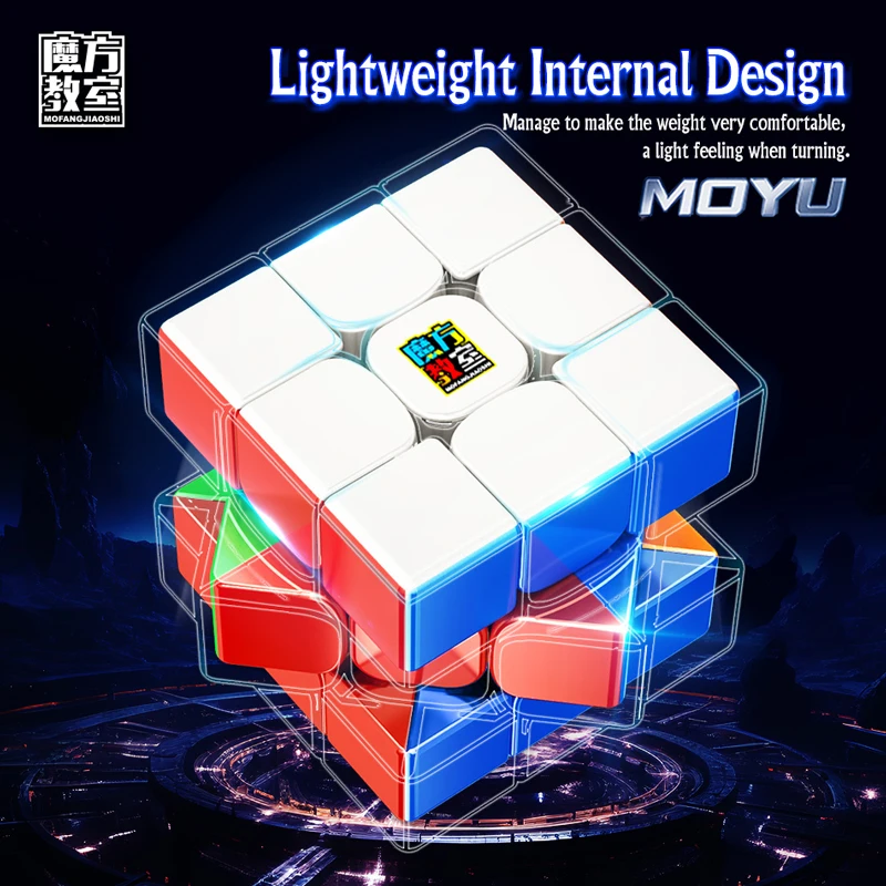 MOYU RS3M Magnetic Magic Cube 3×3 Maglev 3x3 Professional Speedcube 3x3x3 Speed Puzzle Children\'s Toy Original Magico Cubo