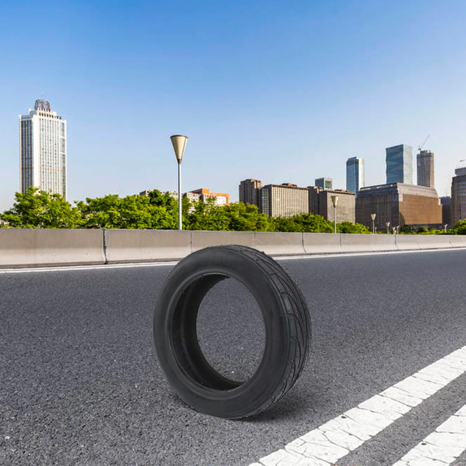 

Lightweight Scooter Tire Accessory Rubber Tire 255*70 Scooter Tyre 255*70mm 10 Inch Tubeless Tire Special Grip Lines