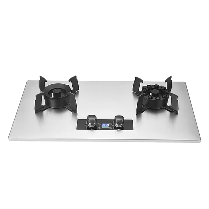 

Gas Stove Kitchen China Smart Battery Flip Cooker 2 Plate Double 2 burner Gas Stove with Timer
