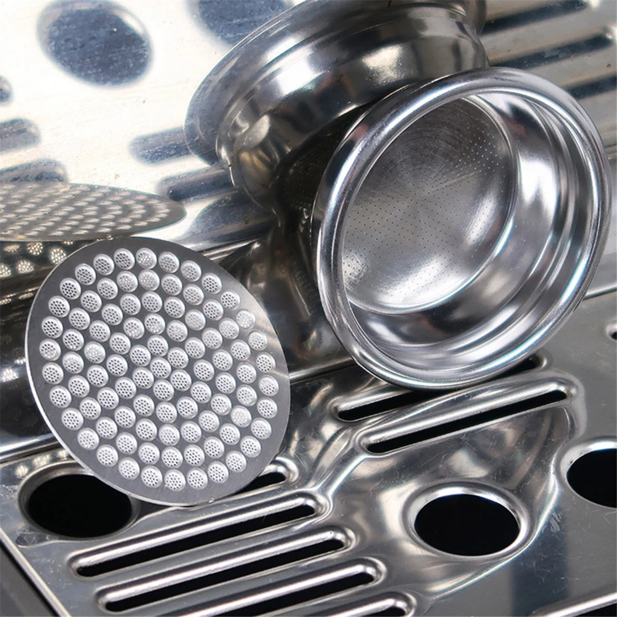 A61T-Filtri per macchina da caffè riutilizzabili con schermo per dischi da caffè Filtri per macchina da caffè a rete 51 mm