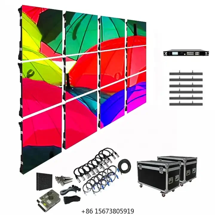 

Premium Waterproof IP20 HD Full Color LED Video Wall Display Die-casting Aluminium for Outdoor Indoor Advertising Rental