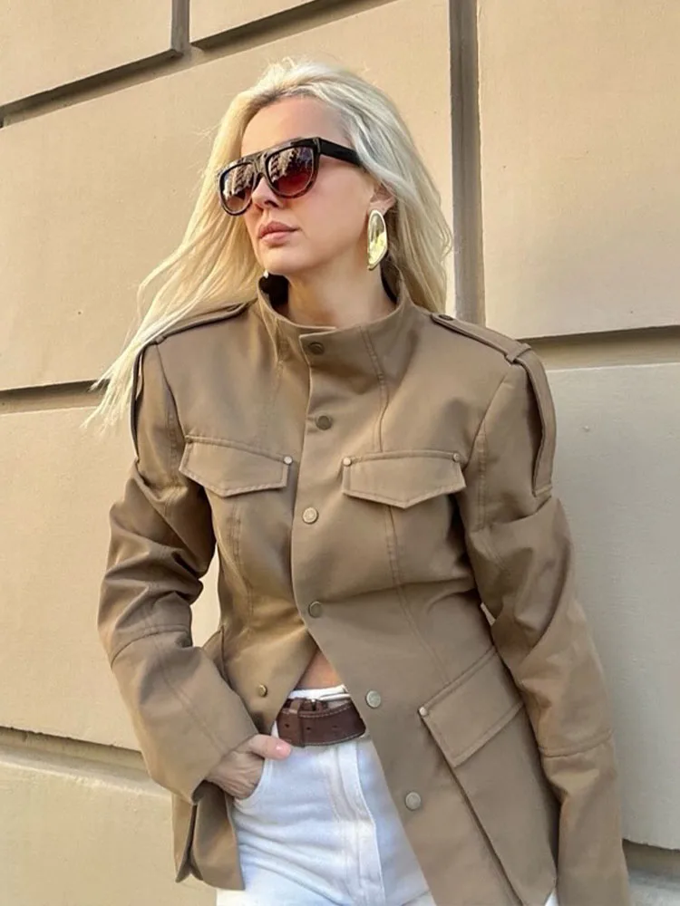 HH Woman Fashion Long Sleeve Commuter Jacket Women Elegant Single Breasted Pocket Decoration Casual Slim 2026 Blazer Jacket