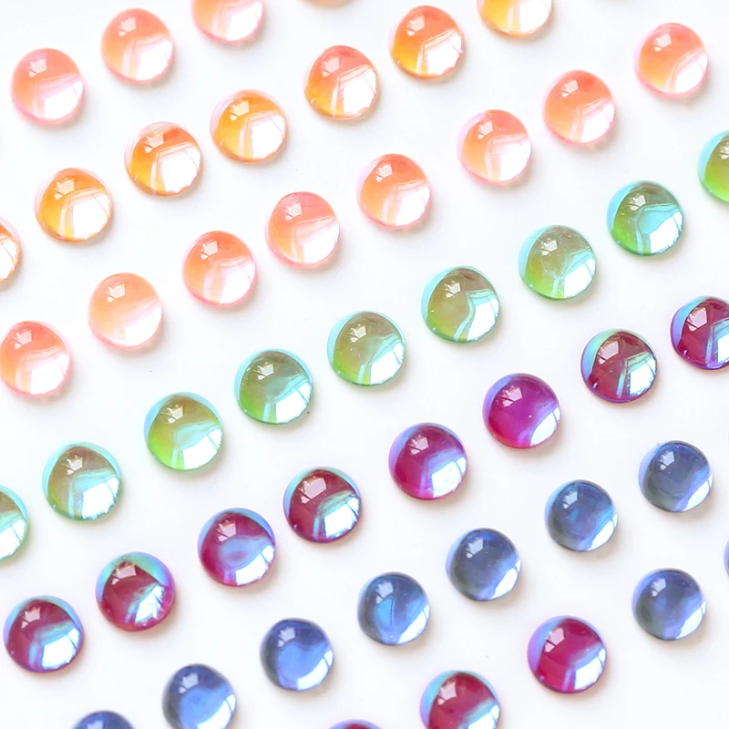 30 pieces  6mm colorful  Resin water corrugated patch  DIY Jewelry Making: Discover baroque pearl mobile phone case accessories