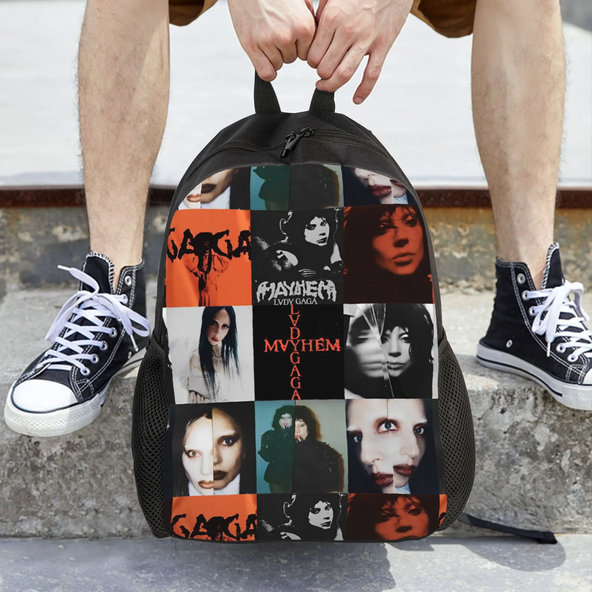 

Новый альбом Lady Gaga Mayhem 2025: Модный женский рюкзак для студентов, школьный ранец, компьютерный рюкзак, подростковый дорожный рюкзак