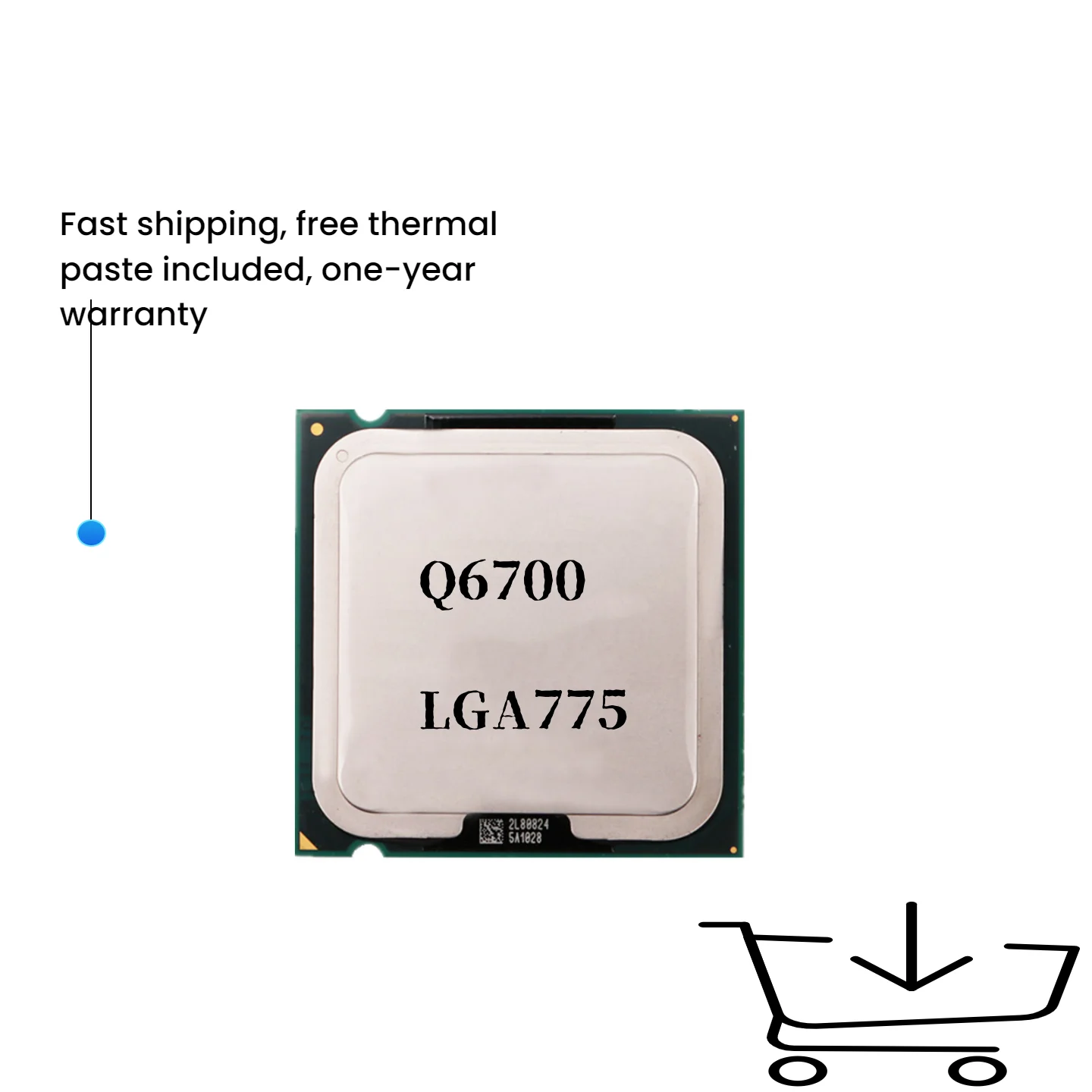 

Core 2 Quad Q6700 2.6 GHz Used Quad-Core CPU 8M 95W LGA 775