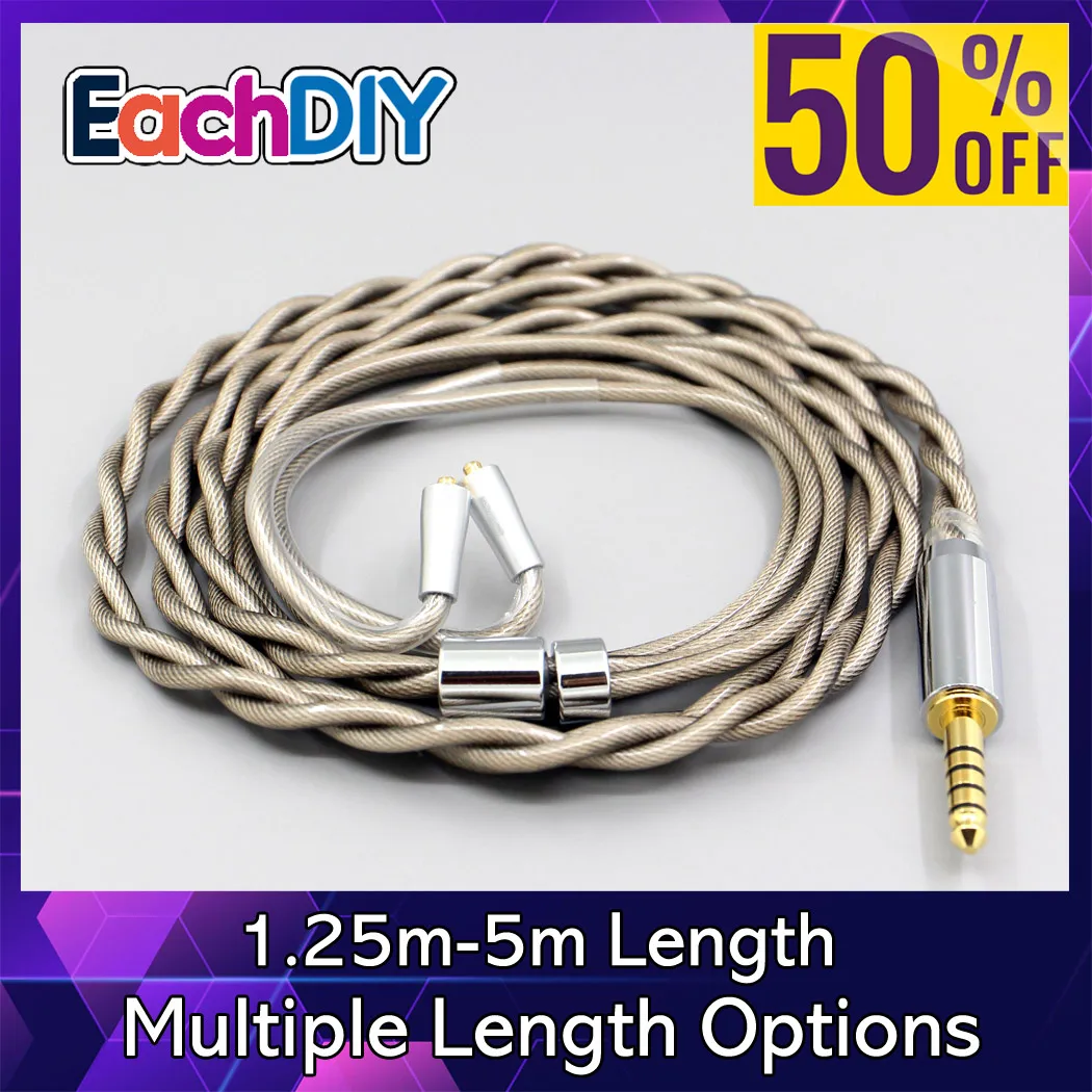 

Type6 756 core 7n Litz OCC Silver Plated Earphone Cable For W40 W50 W60 UM10 UM20 UM30 UM40 UM50 Pro LN007851