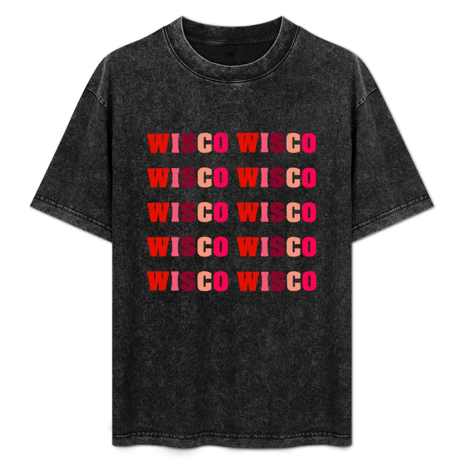 

Wisco Wisco Wisco! T-Shirt summer tops Aesthetic clothing sublime Men's cotton t-shirt