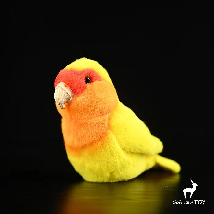 Original fat chirp series doll yellow peach peony parrot doll simulation parrot plush toy