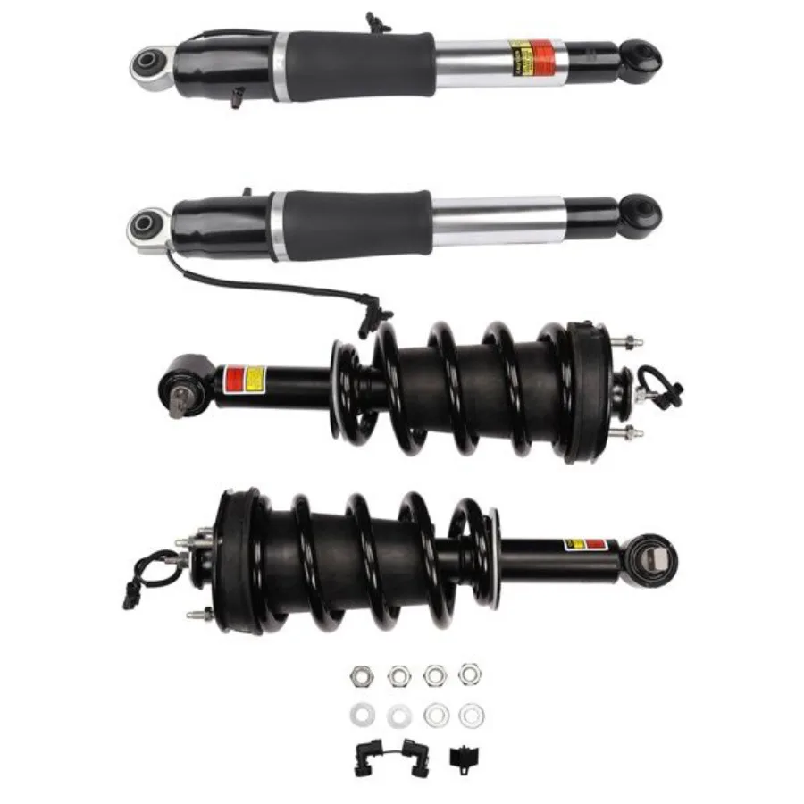 

2Pcs Front Suspension Strut and Coil Spring Assembly and 2Pcs Rear Air Shock Absorber for Cadillac Escalade Chevrolet Suburban