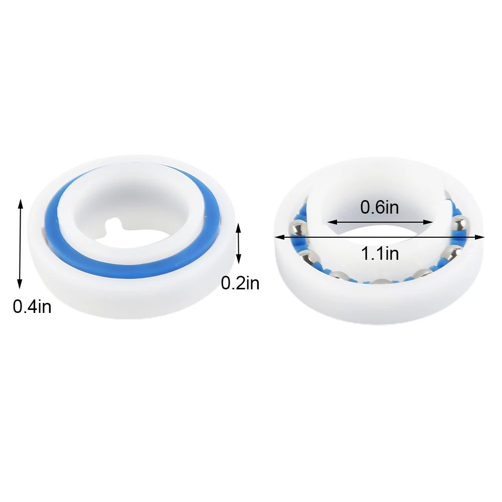 For Baracuda MX8 Heel And Engine Bearing White Replacement Set Connects Quickly R0527000 Hight Qaulity Practical