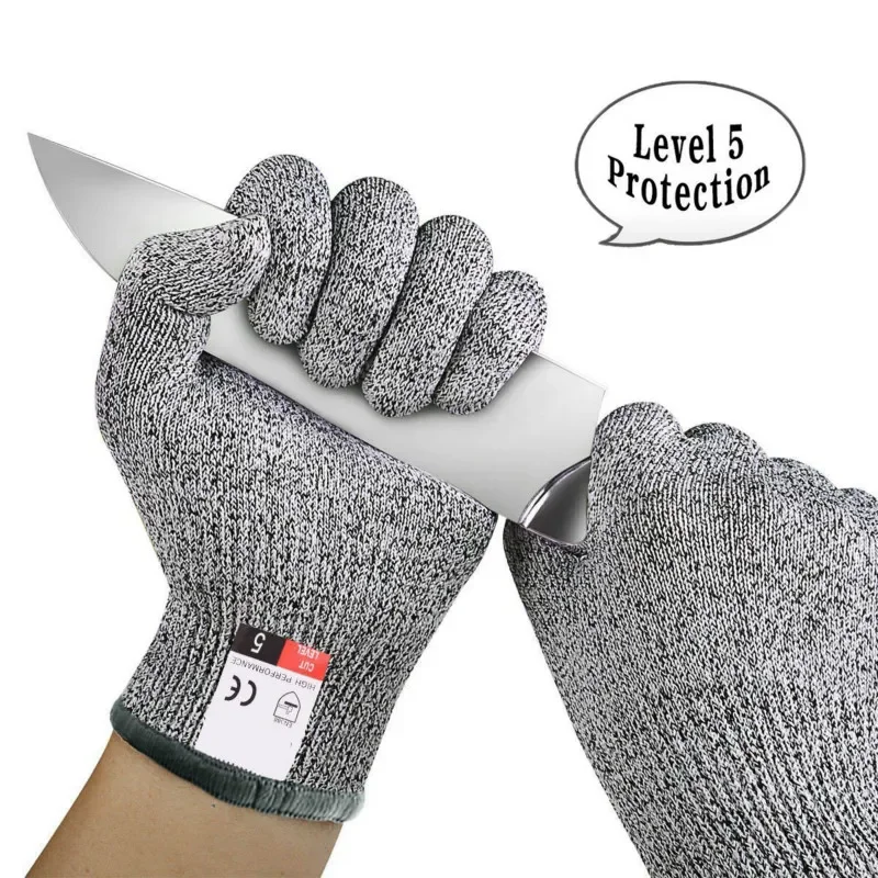 Anti-cut Outdoor Fishing Gloves Knife Cut Resistant Protection Touch Screen Anti-Slip Ultra-thin Steel Wire Mesh Gloves