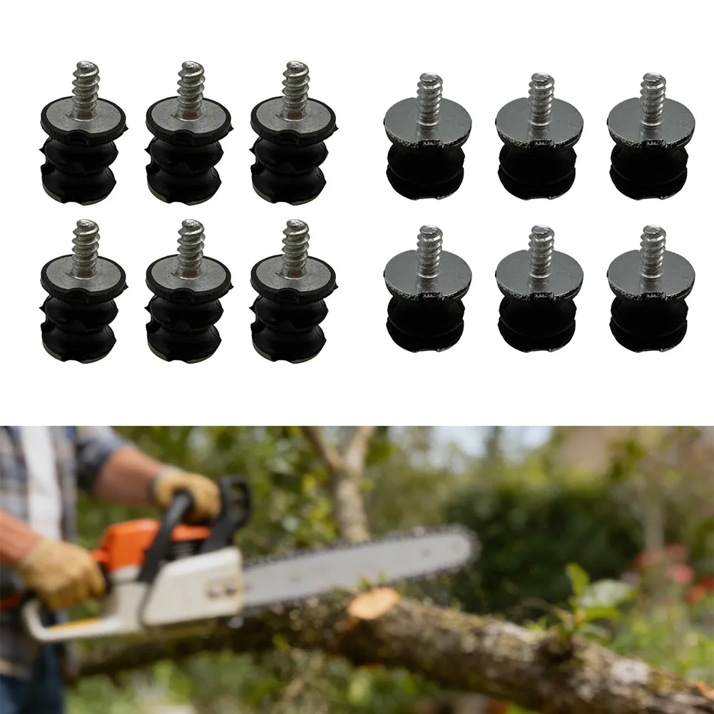 6Pcs Shock Absorber Chainsaw Accessories 61 66 266 268 272xp 272s 272 K Screw Buffer Chain Saw Anti-Vibration Rubber Buffers