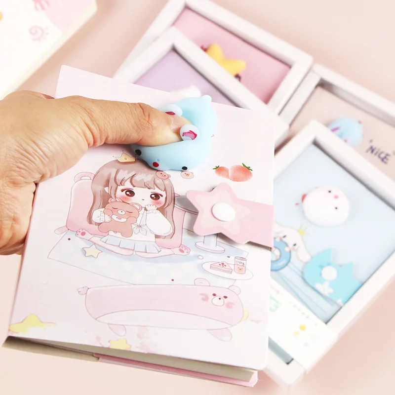 Notebooks Student Queue Dekompression Cartoon Dekompression Handbuch Färbung Seiten kinder Geschenke Kleine Notebooks