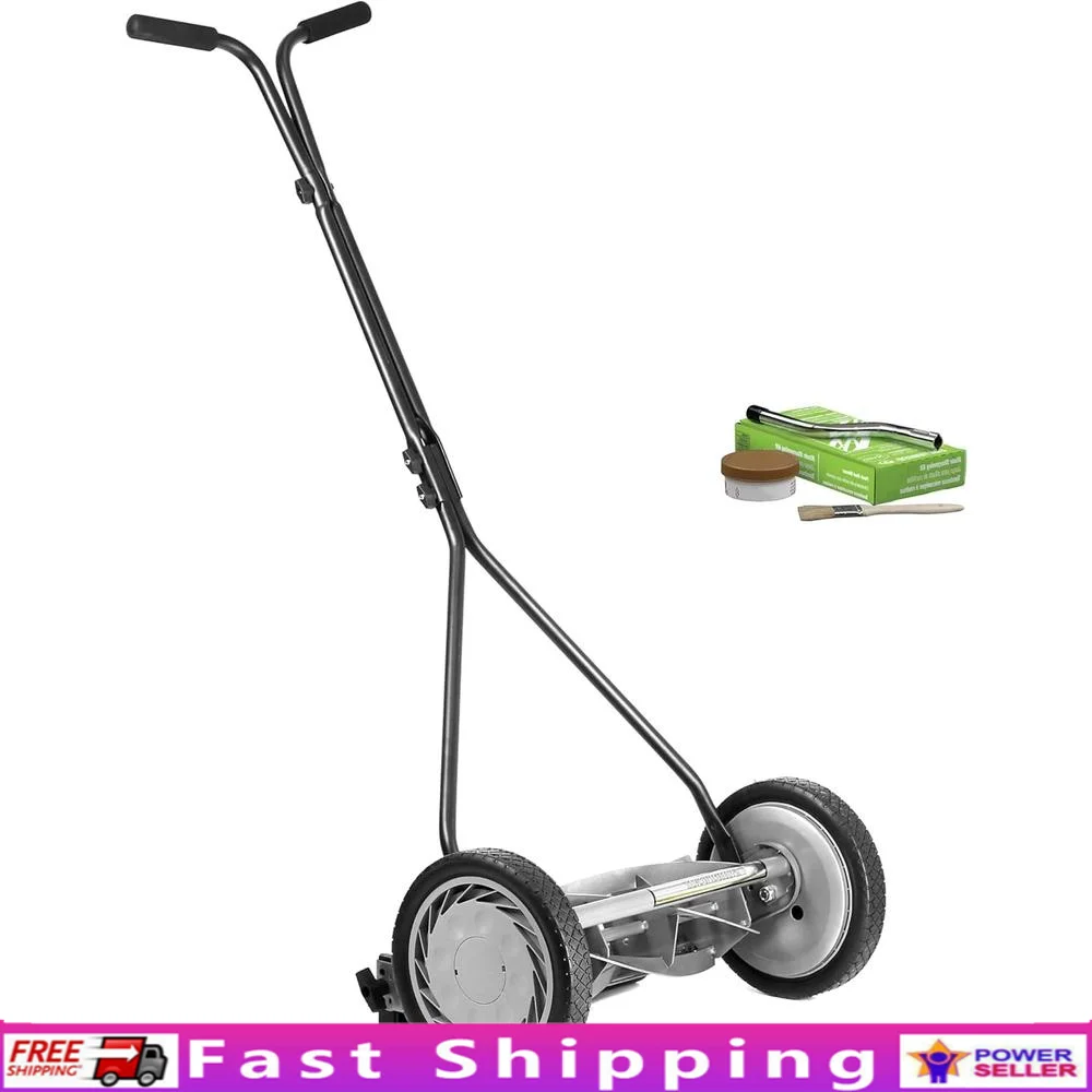 1415-16SK 16-Inch 5-Blade Push Reel Lawn Mower with Sharpening Kit