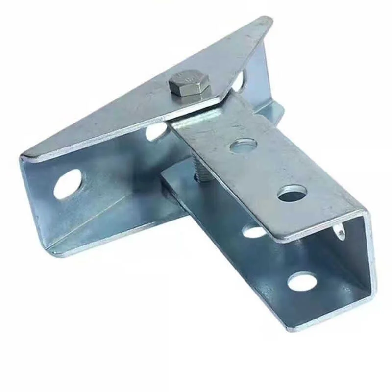 Universal base seismic support accessories galvanized C-shaped steel connecting base channel steel photovoltaic support stainles