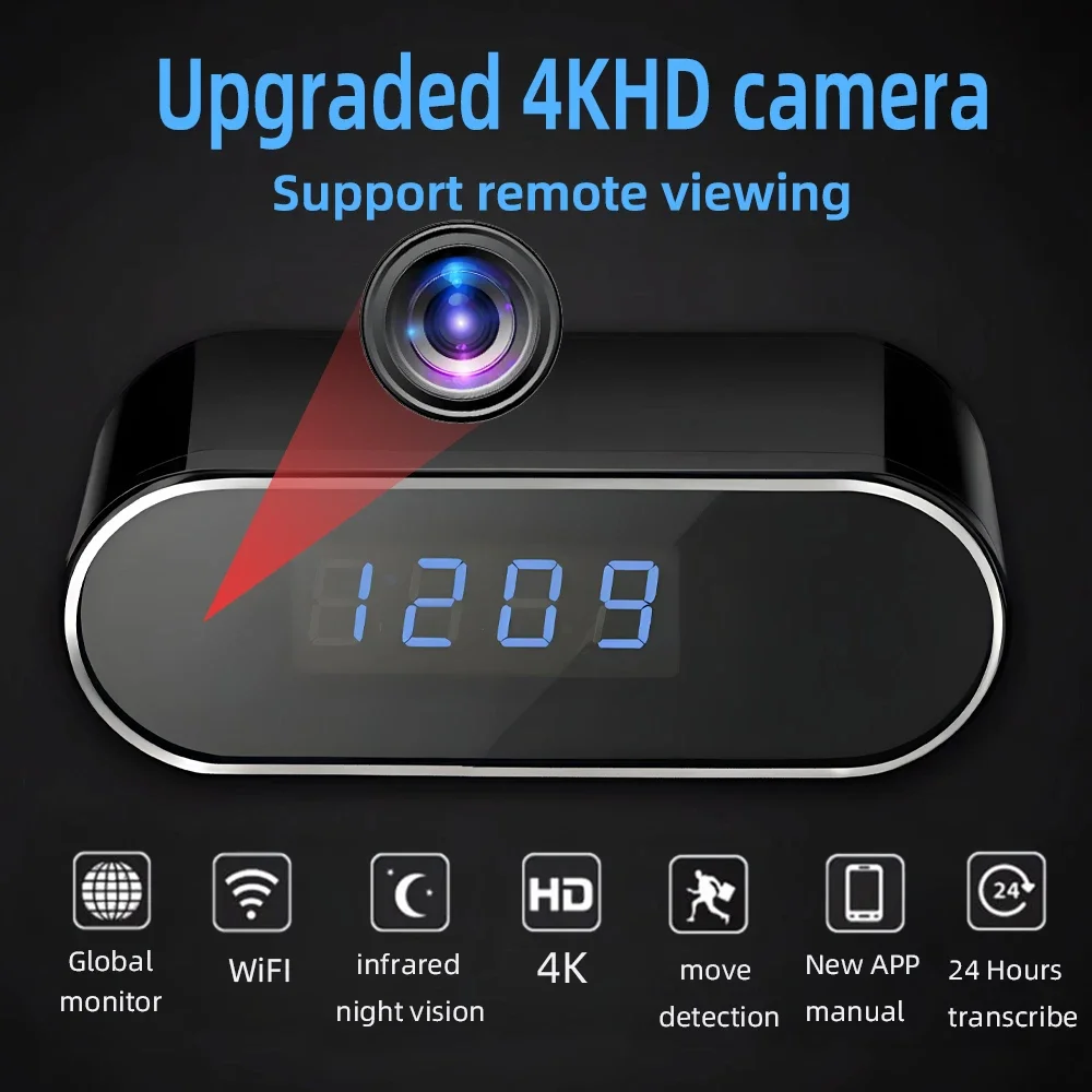 New 4KHD Mini WiFi Camera for Improved Clarity, Infrared Night Vision, Remote Viewing, Motion Detection, Wireless Mini Camera