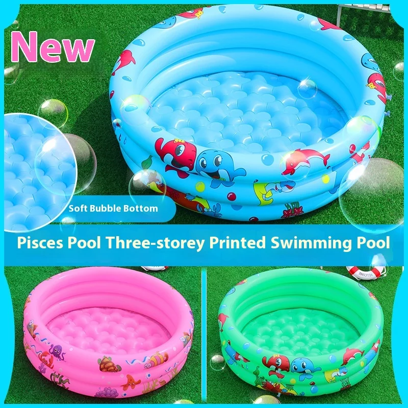 

Household Outdoor Children'S Ocean Ball Pool Baby Circular Printed Swimming Pool Fishing And Play Pool Toys In Sto