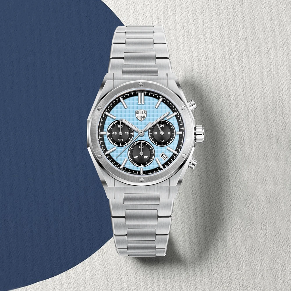 

RollsTimi мужские часы роскошные кварцевые часы для мужчин многофункциональные наручные часы с хронографом AR сапфировые водонепроницаемые светящиеся часы