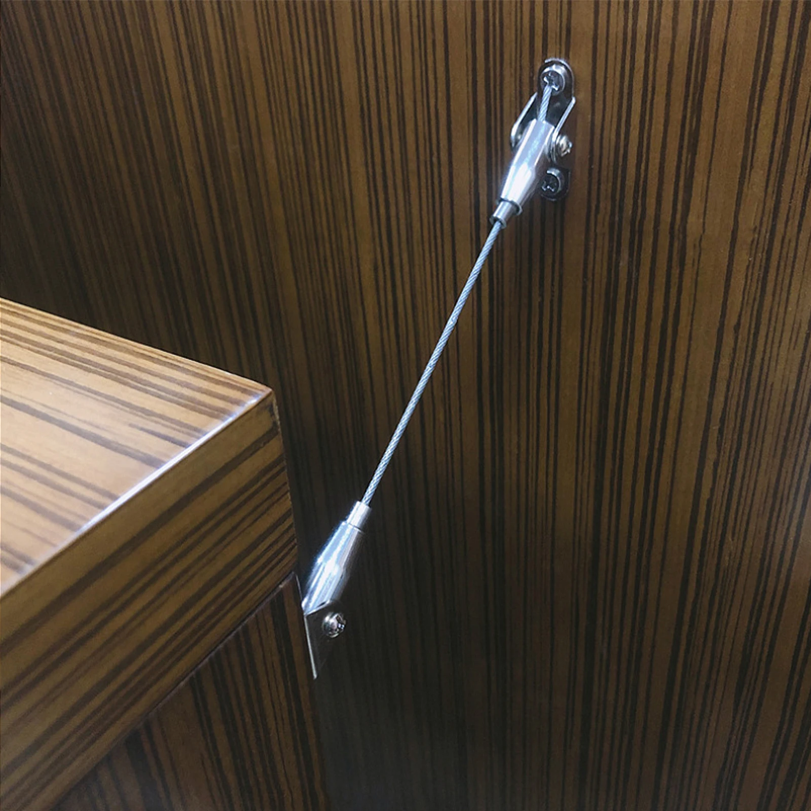 

2 set Furniture Wall Anchors Heavy Duty For Proofing Anti Tip Kit For Dresser Bookcase Cabinet Safety Straps Multi-Use