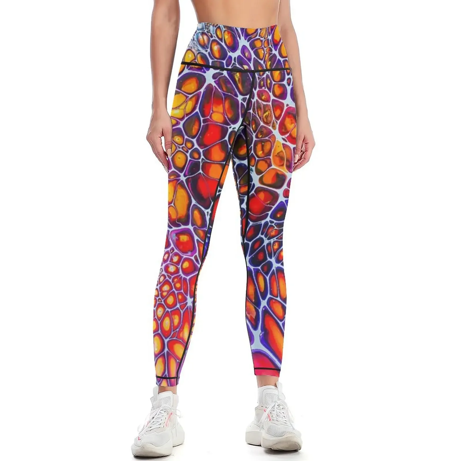 

Purple fire bloom Leggings gym wear legging gym Training pants Jogger pants Womens Leggings
