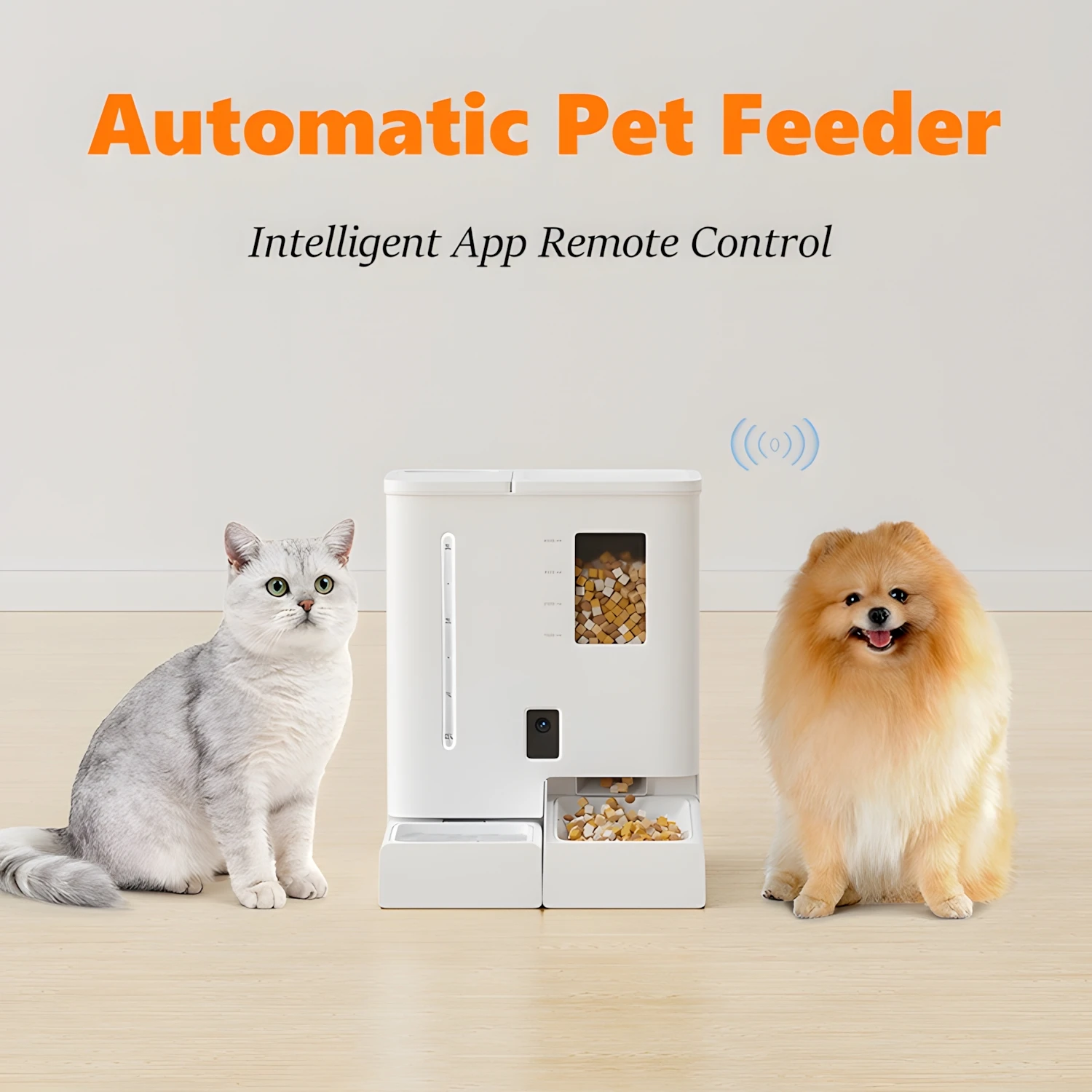 

Automatic Pet Water Fountain Feeder 2 IN 1 with Camera For Cat Dog App Wifi Remote Smart Food Water Dispenser Dog Treat Feeder