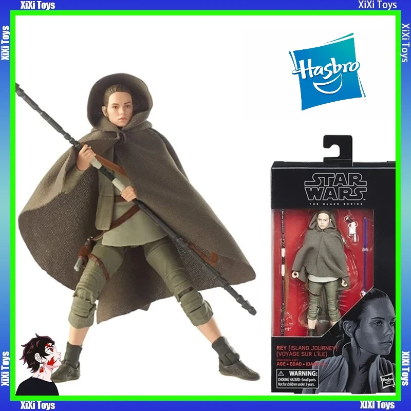 

15cm Hasbro Star Wars Black Series E8 Rey Action Figures Model Toy Collectio Decorative Model Gift