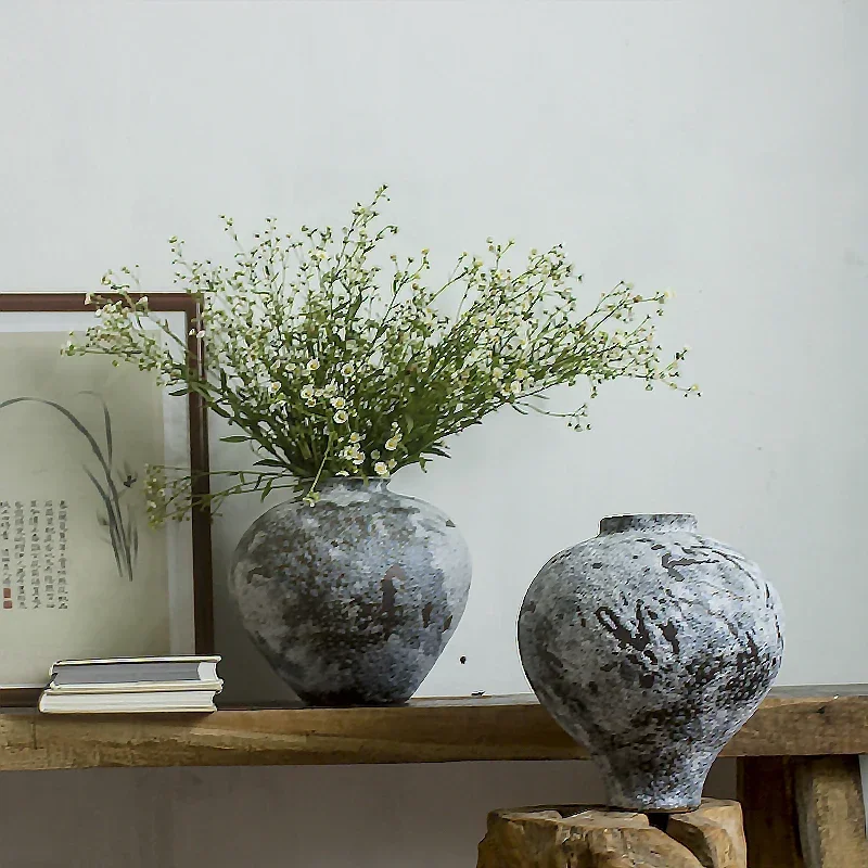 Wazon Office Decor High Quality Ceramic Retro for Home Sturdy Construction