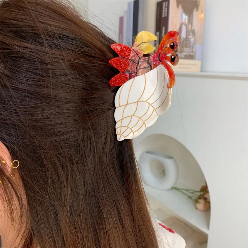 

Fashion Cartoon Crab Hair Claw Acetic Acid Korean Style Animals Hair Claw Hair Accessories Headdress Creative Crab Clip Gift