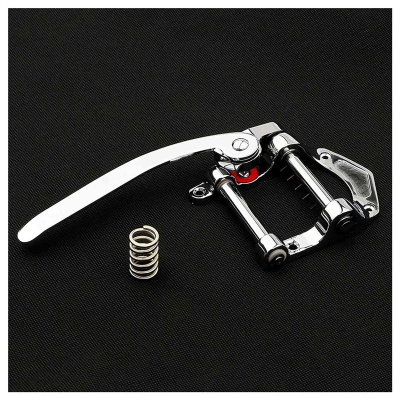 

ABJM-4X Guitar Vibrato Tailpiece Tremolo Flat Top Body Tremolo Unit Vibrato Bridge For Tele, SG, LP, (Silver)