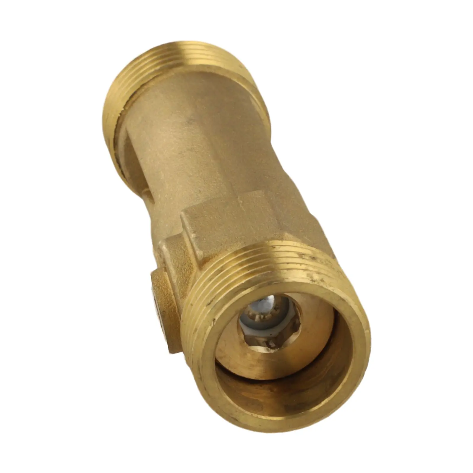 For HVAC DN25 brass flow balancing valve with visual flow meter and adjustable control ball valve for efficient operation