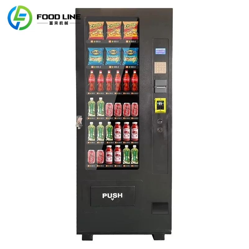 

Customized size OEM/ODM customized 36 kinds of snack and beverage medicine vending machine tap to pay