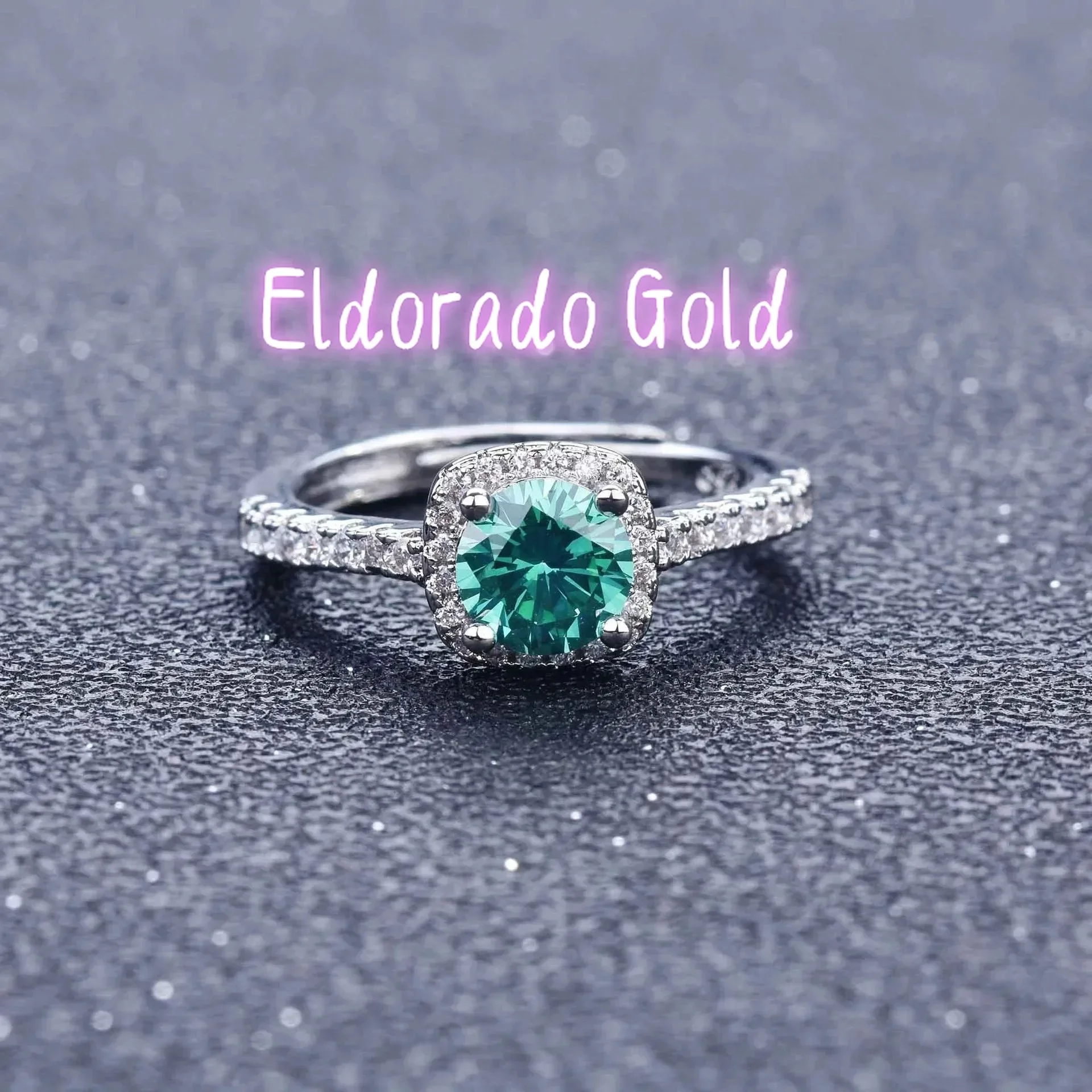 

Eldorado Gold Eldorado Gold Eldorado Eldorado Luxury Platinum Pure Platinum PT950 Women's Diamond Ring With Four Corners And A