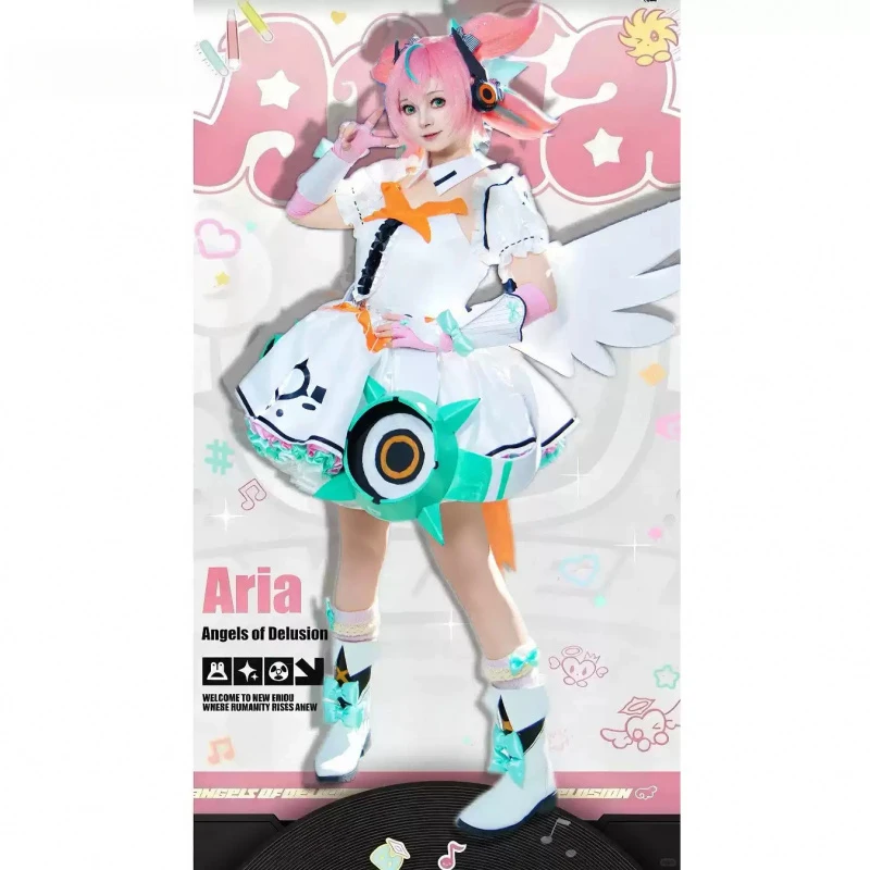 Game Zenless Zone Zero Aria Cosplay Costume Uniform Halloween Carnival Party Christmas Play Role Clothes Girl Lolita Aria Dress - view 2
